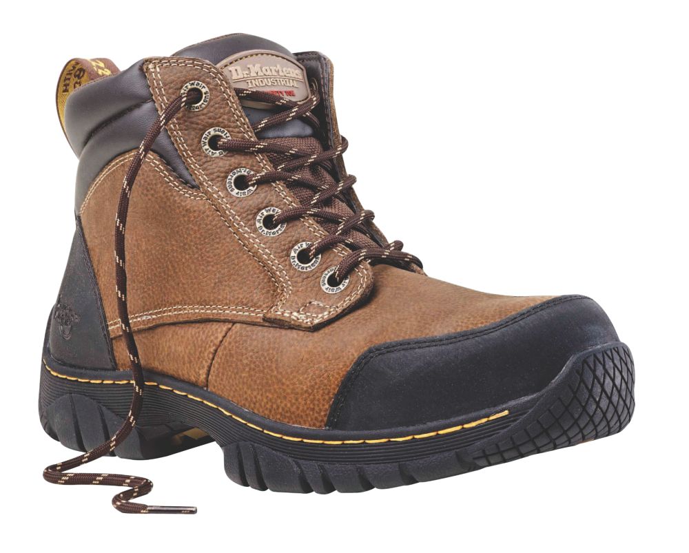 Image of Dr Martens Riverton Safety Boots Brown Size 8 