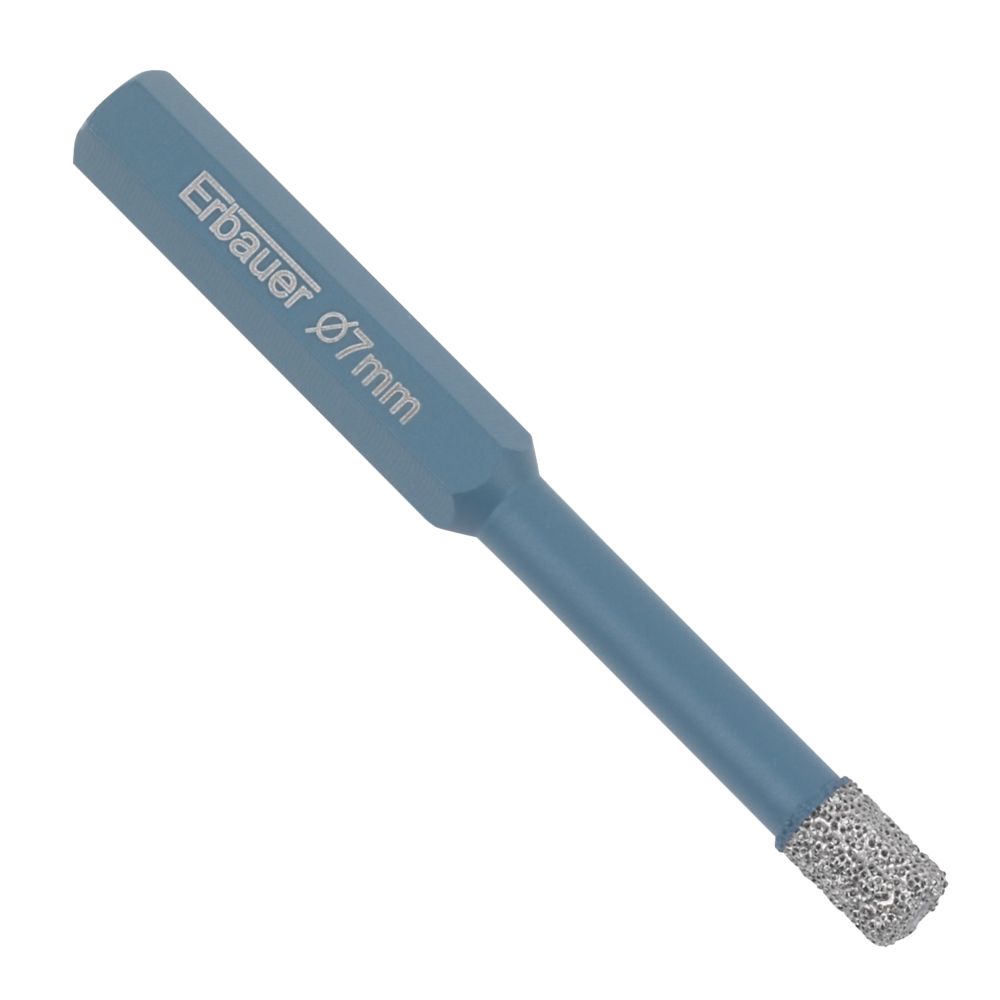 Image of Erbauer Diamond Tile Drill Bit 7mm x 80mm 