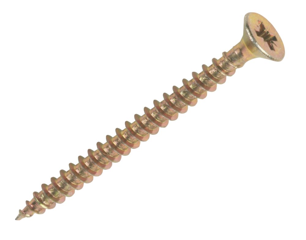 Image of Goldscrew PZ Double-Countersunk Self-Tapping Multipurpose Screws 4mm x 20mm 200 Pack 
