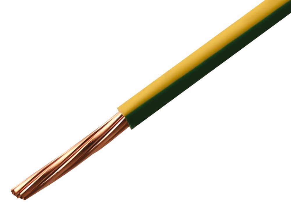 Image of Time 6491B Green/Yellow 1-Core 4mmÂ² Conduit Cable 100m Drum 