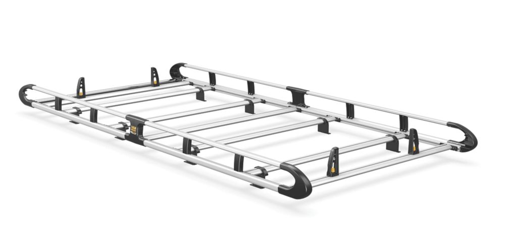 Image of Van Guard Volkswagen Transporter T6 2015 on Roof Rack - 7-bar ULTIRack+ L1 H1 Twin Door 