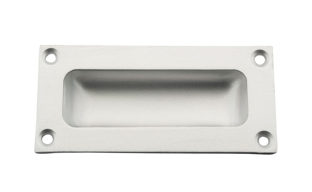 Image of Flush Pull 89mm Satin Anodised Aluminium 