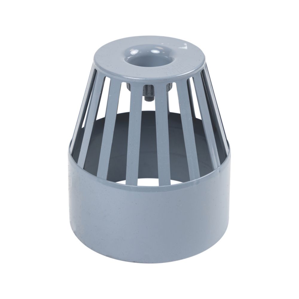 Image of FloPlast Vent Terminal Grey 110mm 