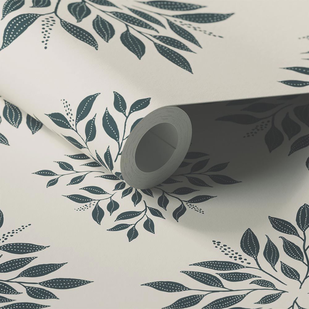 Image of LickPro Blue Botanical 02 Wallpaper Roll 52cm x 10m 