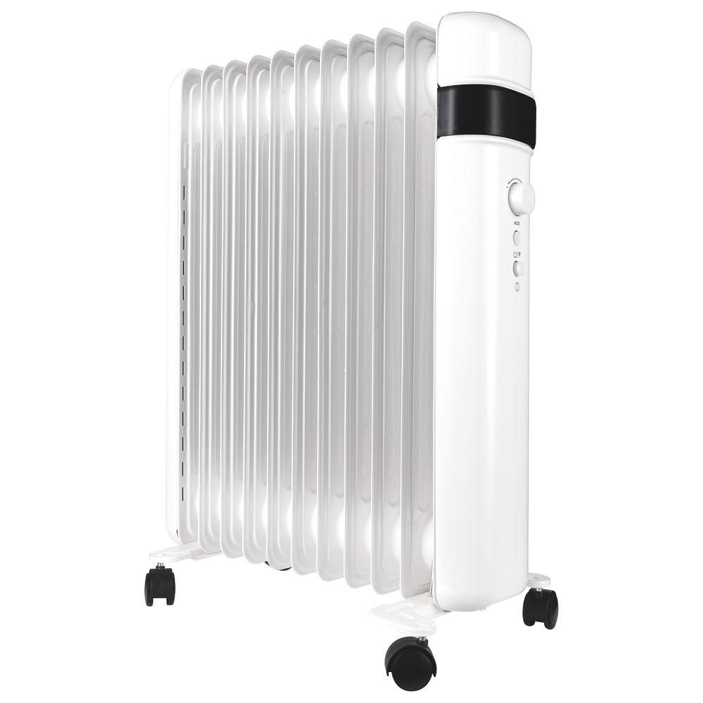 Image of TCP Freestanding Smart Wi-Fi Oil-Filled Radiator White 2500W 