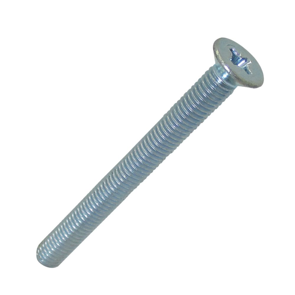 Image of Easyfix Bright Zinc-Plated Countersunk Machine Screws M5 x 50mm 25 Pack 