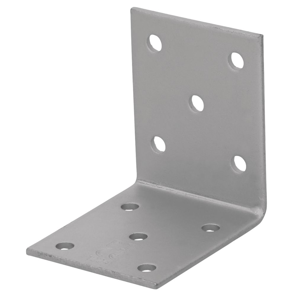 Image of Magnodur Angle Brackets Matt Steel 50mm x 50mm x 40mm 10 Pack 