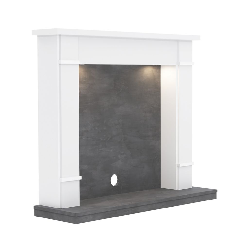 Image of Be Modern Cheshire Stove Surround White 1220mm x 1050mm 