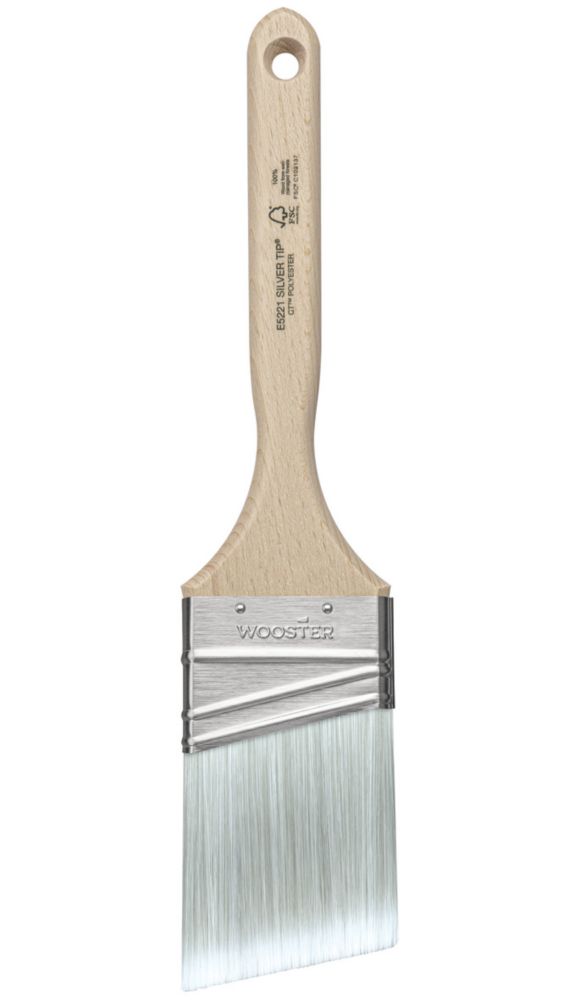 Image of Wooster Silver Tip Angled Sash Paintbrush 2 1/2" 