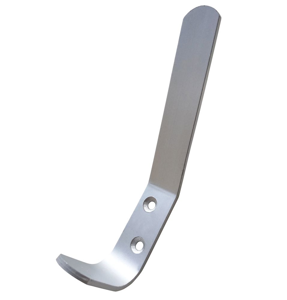 Image of Smith & Locke Hat & Coat Hooks Satin Anodised Aluminium 130mm 5 Pack 