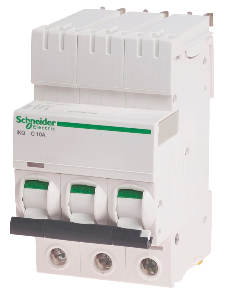 Image of Schneider Electric IKQ 10A TP Type C 3-Phase MCB 
