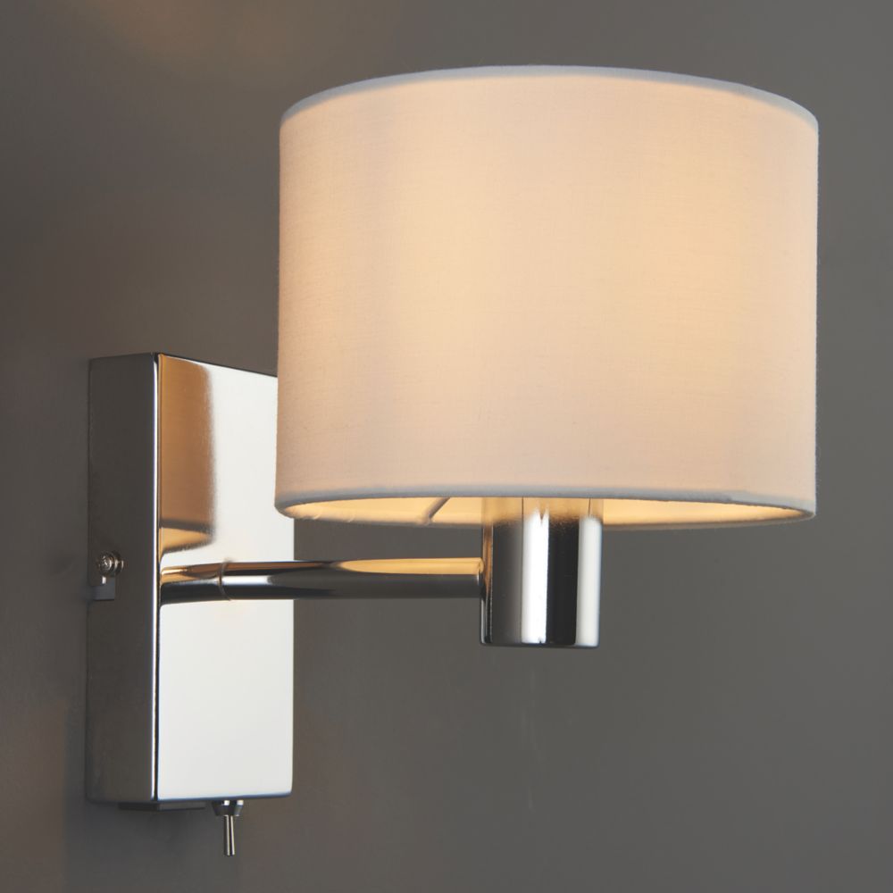 Image of Quay Design Perry Wall Light with USB Chrome 