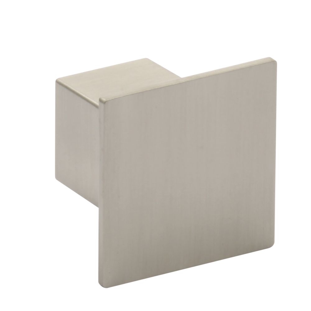 Image of Hafele Modern Cabinet Knob Brushed Stainless Steel 37mm 