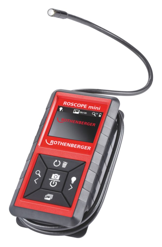 Image of Rothenberger Roscope Mini Hand-Held Inspection Camera With 2 1/2" Colour Screen 