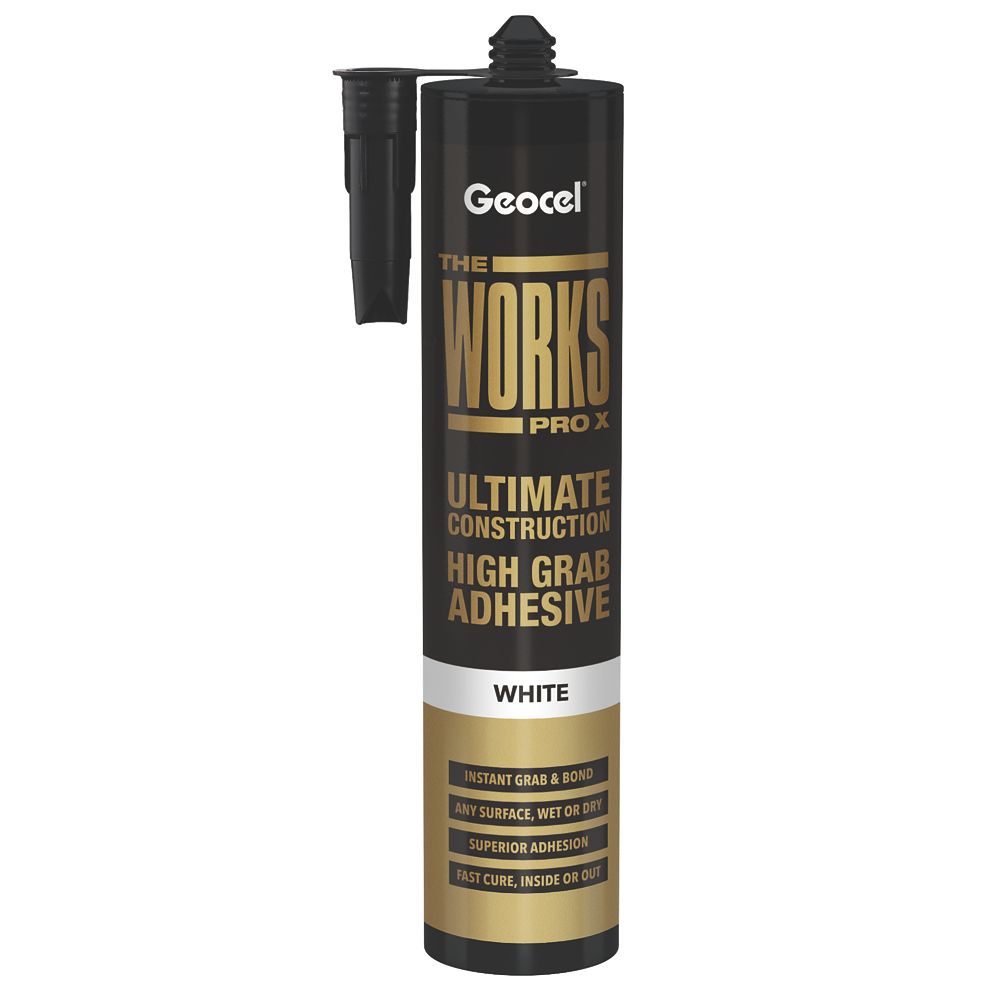 Image of Geocel The Works Pro X Grab Adhesive White 290ml 
