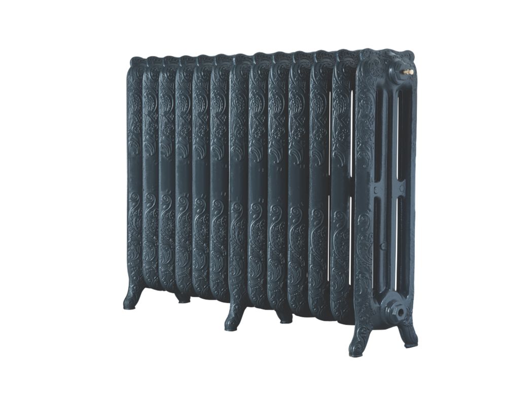 Image of Arroll Montmartre 3-Column Cast Iron Radiator 760mm x 1074mm Anthracite 6387BTU 