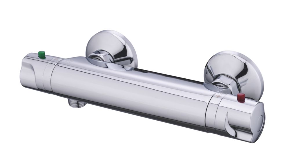 Image of Mulga Exposed Thermostatic Mixer Shower Valve Fixed Chrome 