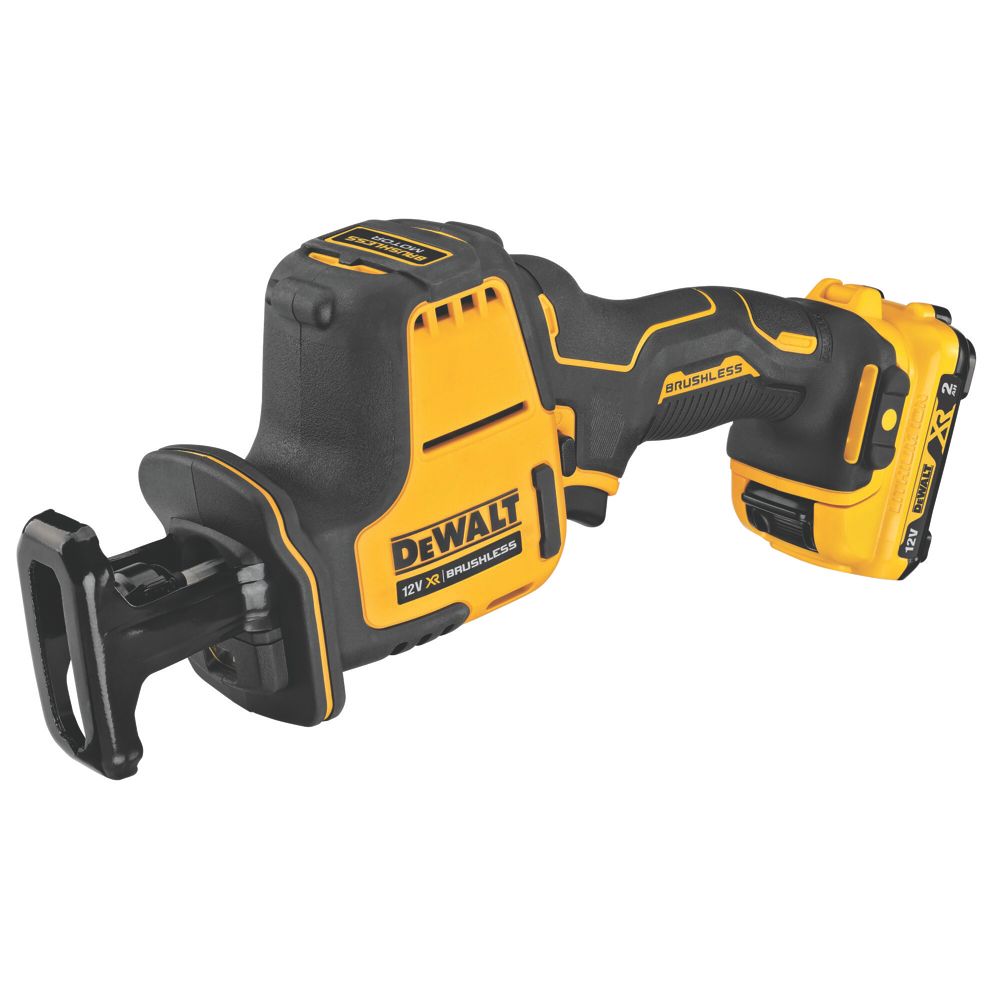 Image of DeWalt DCS312D2-GB 12V 2 x 2.0Ah Li-Ion XR Brushless Cordless Compact Reciprocating Saw 