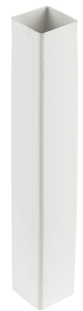 Image of FloPlast Square Line Square Downpipe White 65mm x 2.5m 6 Pack 