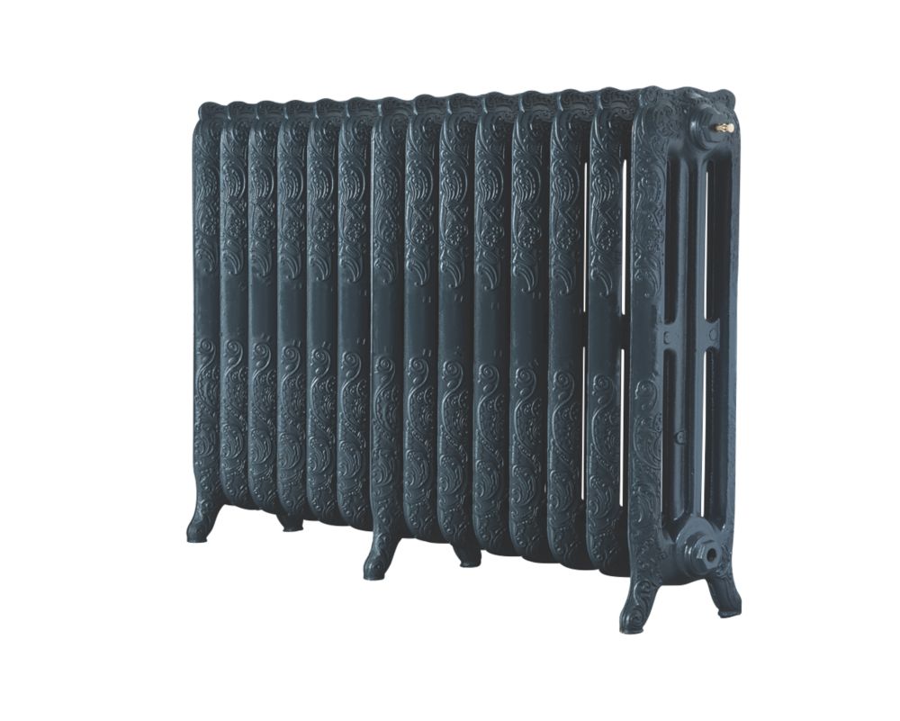 Image of Arroll Montmartre 3-Column Cast Iron Radiator 760mm x 1154mm Anthracite 6879BTU 