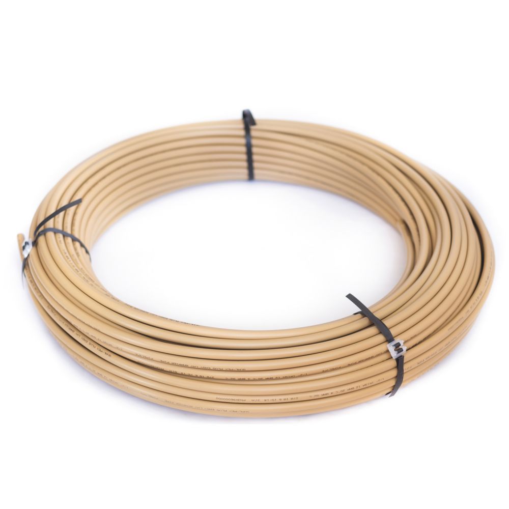 Image of Qual-Pex Plus+ Easy-Lay 1/2" PE-X Central Heating & Underfloor Heating Pipe 800mm x 100m Tan 