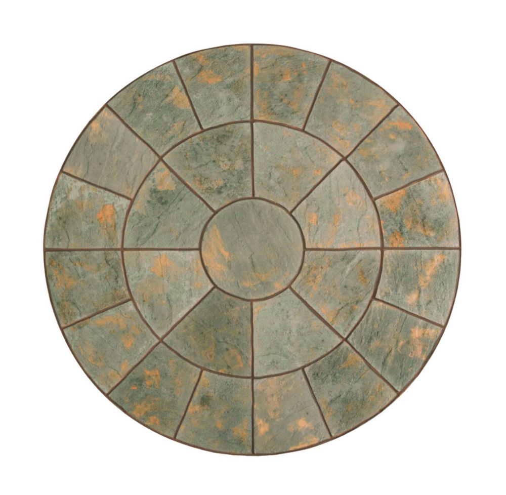Image of Kelkay Abbey Paving Circle Kit Antique 4.52mÂ² 25 Pack 