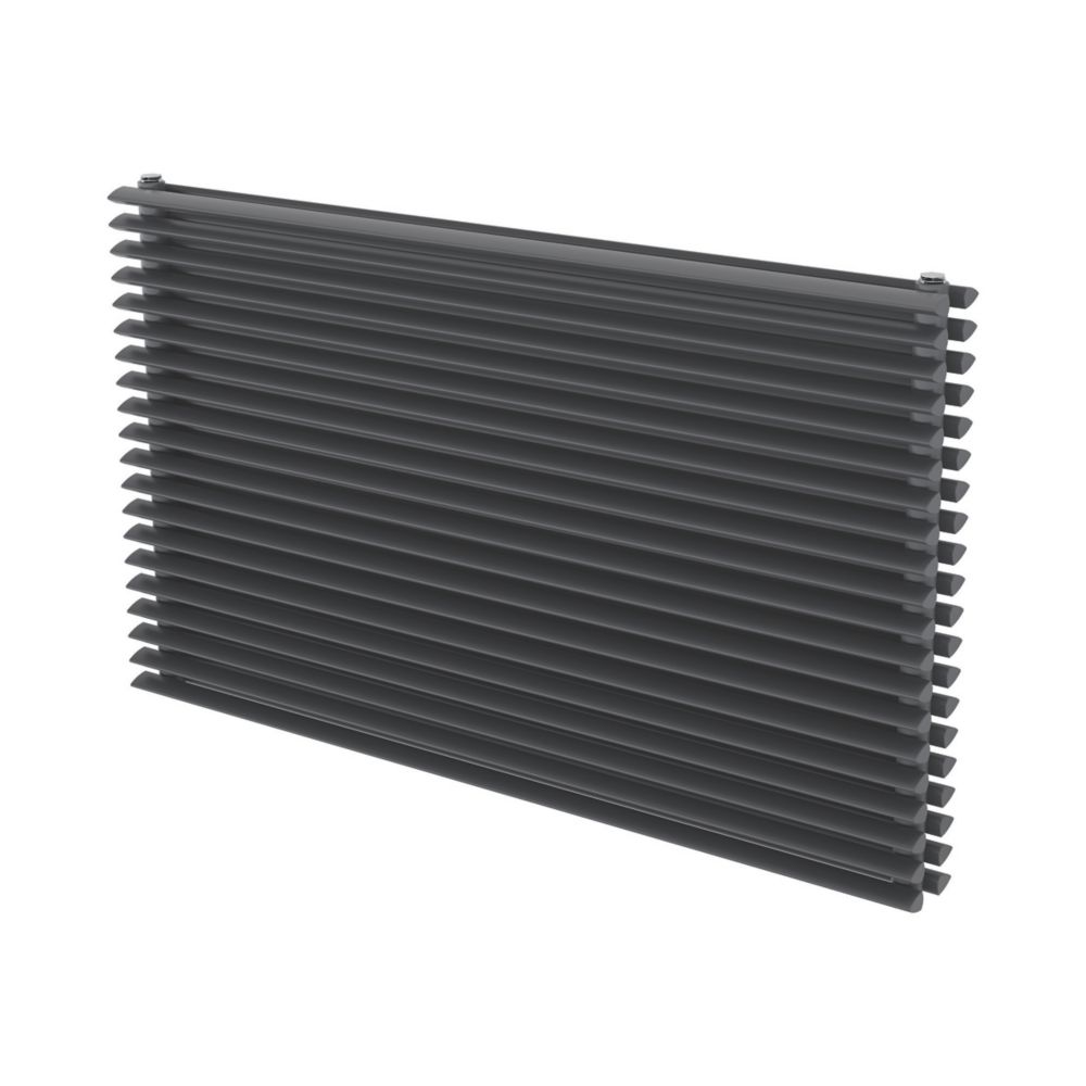 Image of Ximax Aurora Duplex Horizontal Designer Radiator 600mm x 1000mm Anthracite 4437BTU 