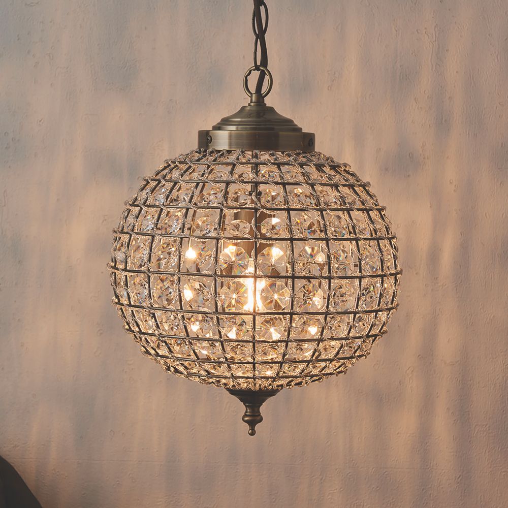 Image of Quay Design Timura Ceiling Pendant Antique Brass 