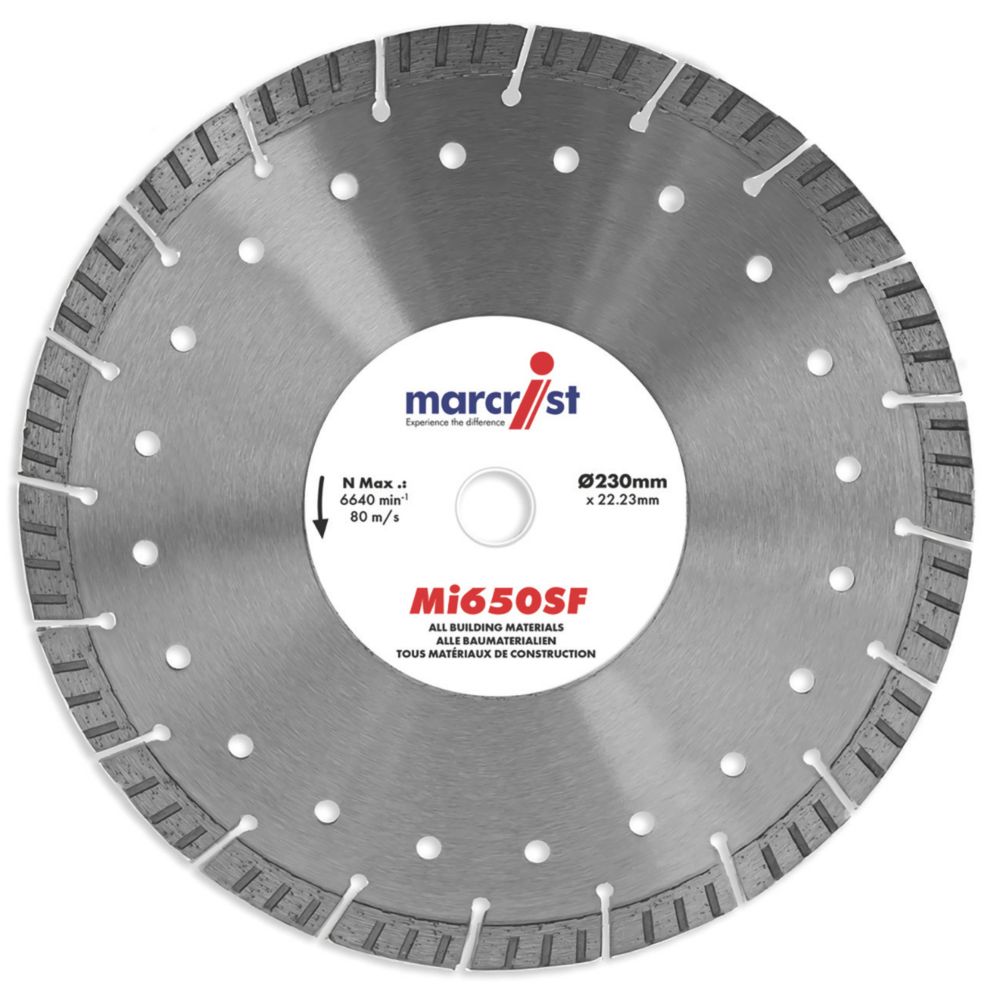 Image of Marcrist Turbo Multi-Material Segmented Diamond Blade 300mm x 20mm 