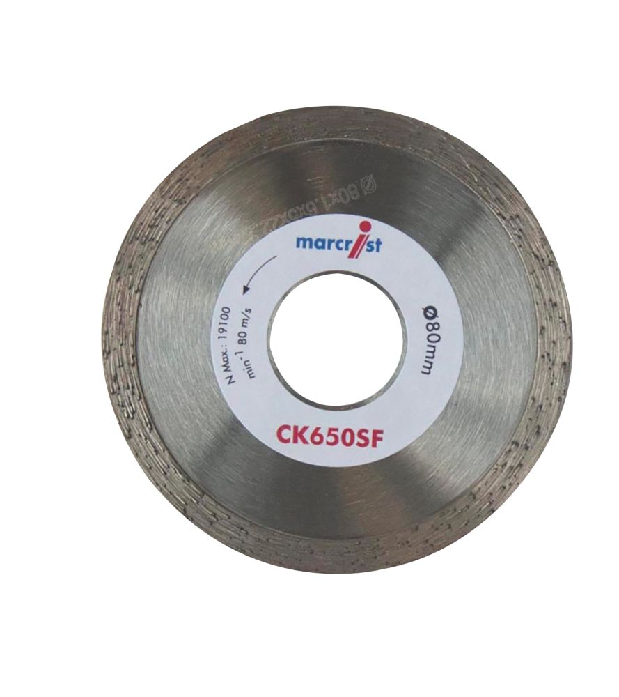 Image of Marcrist Tile CK650SF Diamond Tile Blade 80 x 22.2mm 