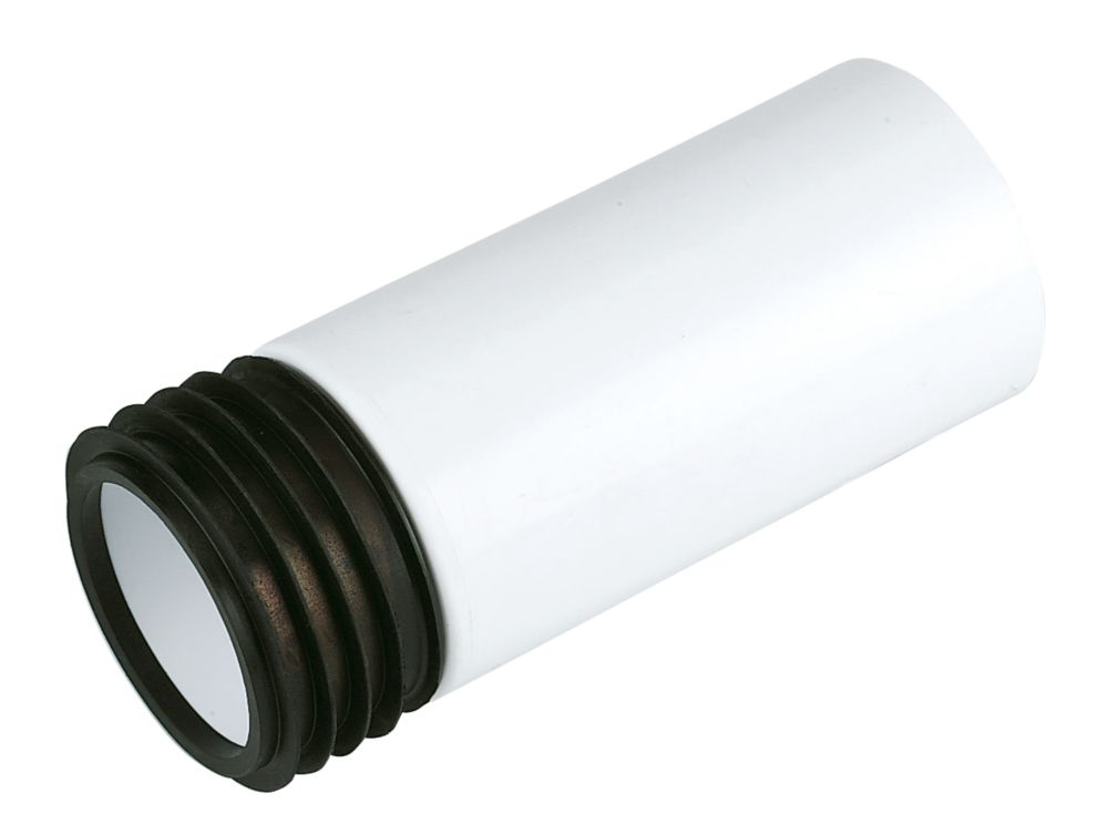 Image of FloPlast Rigid Straight Extension Piece White 250mm 