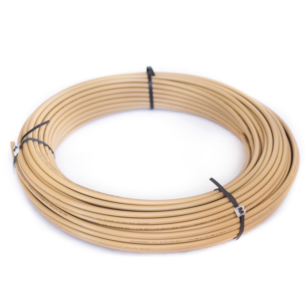 Image of Qual-Pex Plus+ Easy-Lay 1" PE-X Central Heating & Underfloor Heating Pipe 850mm x 50m Tan 