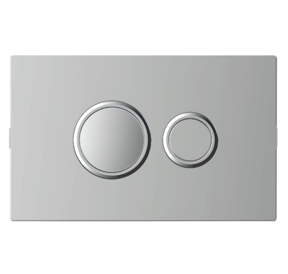 Image of Fluidmaster Dual-Flush Pneumatic Flush Plate Polished Chrome 