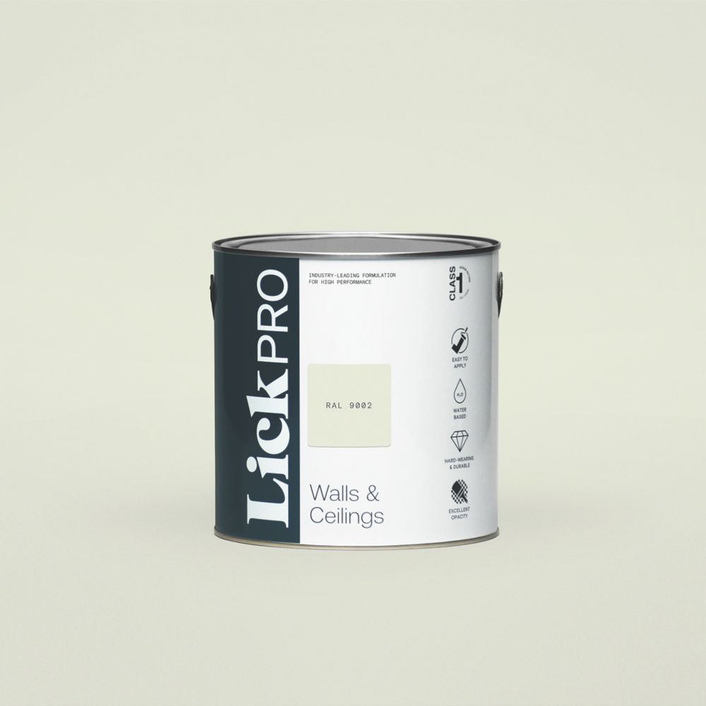Image of LickPro Matt Grey RAL 9002 Emulsion Paint 2.5Ltr 