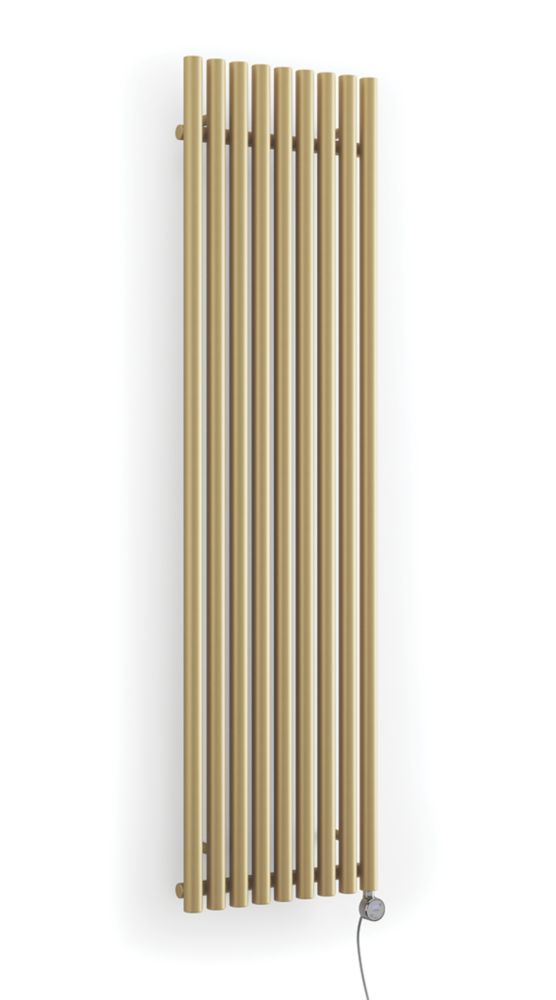 Image of Terma Rolo Wall-Mounted Smart Designer Radiator Brass 1000W 