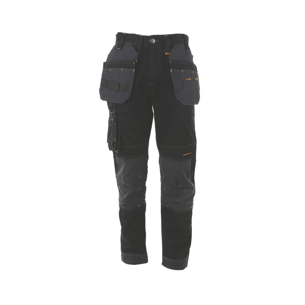 Image of DeWalt Harrison Work Trouser Black/Grey 42" W 29" L 