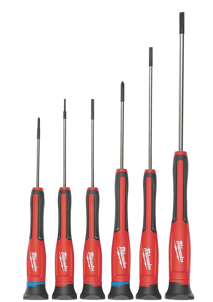 Image of Milwaukee Mixed Precision Screwdriver Set 6 Pieces 