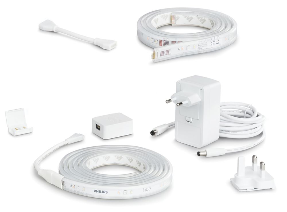 Image of Philips Hue 3m LED Smart Lightstrip & Extension Set 20W 1700lm 2 Pieces 