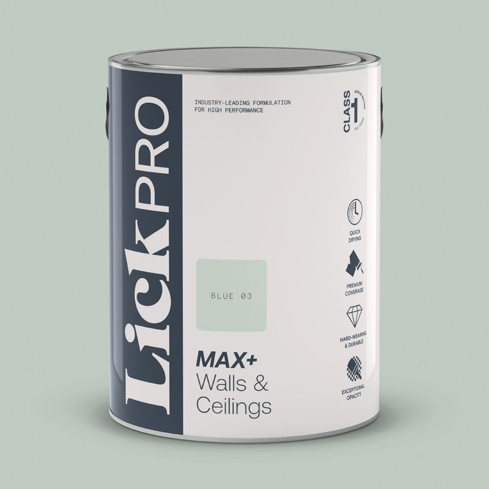 Image of LickPro Matt Blue 03 Emulsion Paint 5Ltr 