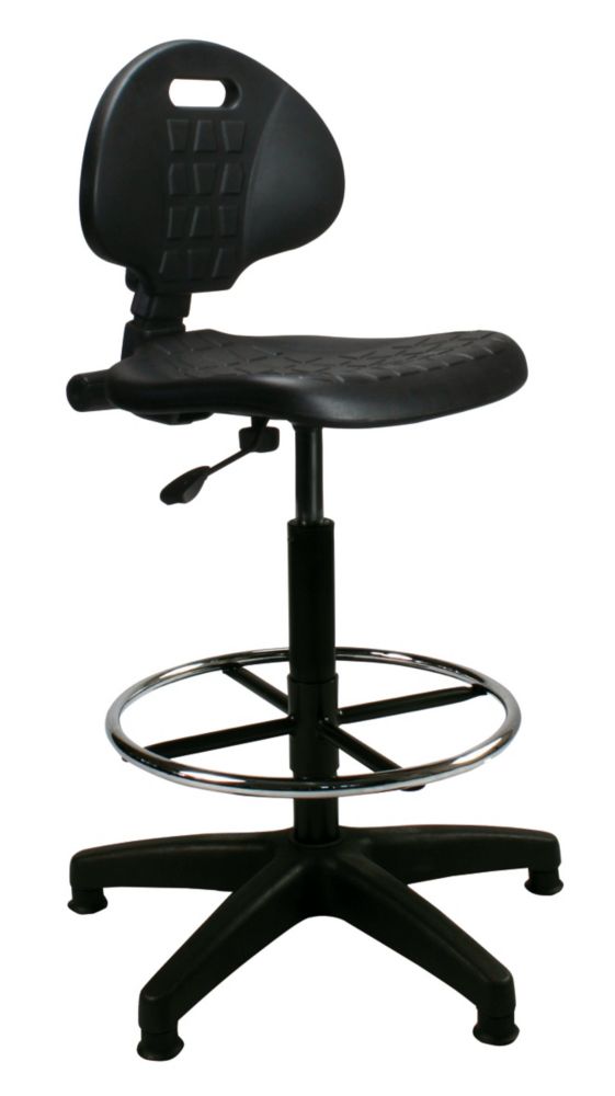 Image of Nautilus Designs Derwent Low Back Draughtsman Chair Black 