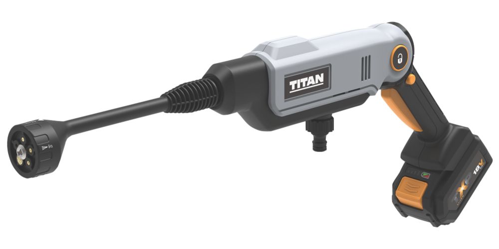 Image of Titan TTI855PRW 22bar 18V 1 x 5.0Ah Li-Ion Cordless Hand-Held Pressure Washer 