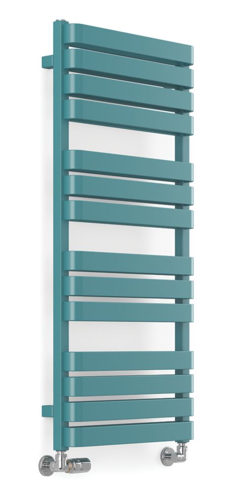 Image of Terma Warp T Bold Designer Towel Rail 1110m x 500mm Teal 2660BTU 