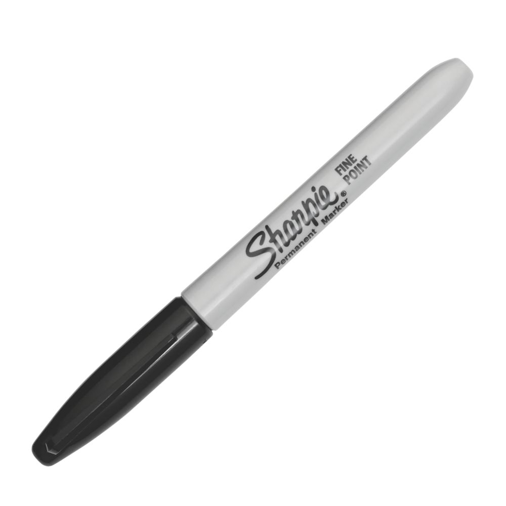 Image of Sharpie Fine Tip Black Permanent Marker 12 Pack 