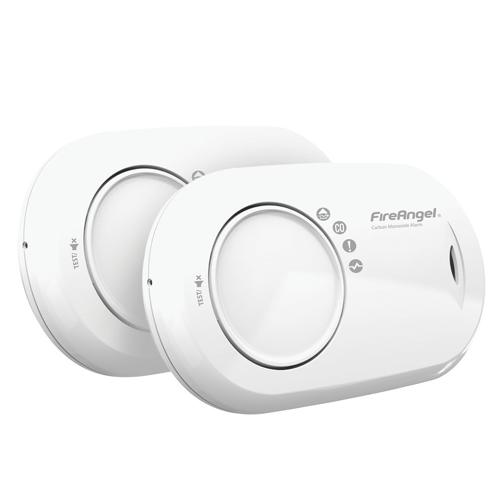 Image of FireAngel FA3820-T2 Battery Standalone Carbon Monoxide Alarms 2 Pack 