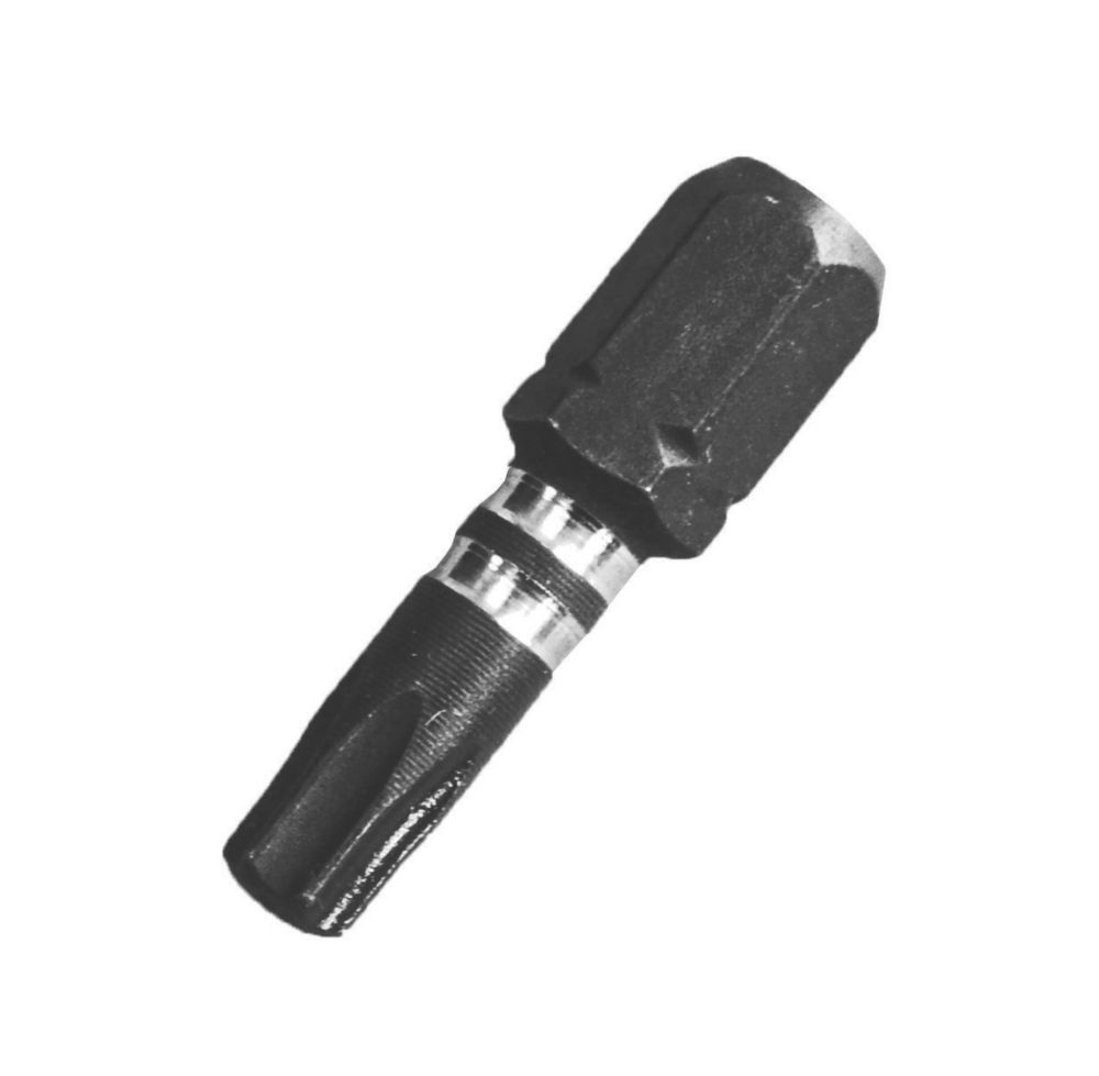 Image of Erbauer 1/4" 25mm Hex Shank TX25 Impact Screwdriver Bits 3 Pack 