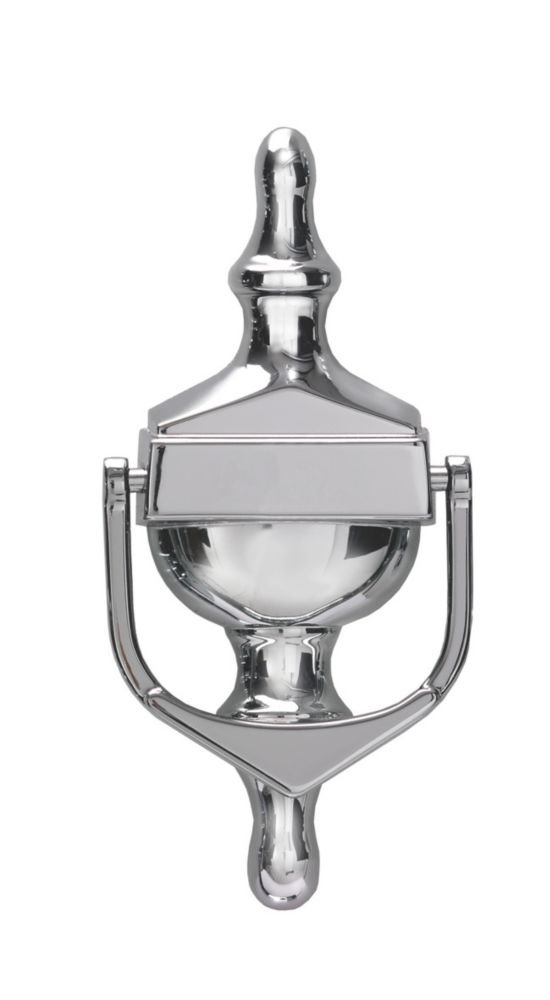 Image of Fab & Fix Classic Door Knocker Polished Chrome 76mm x 162mm 