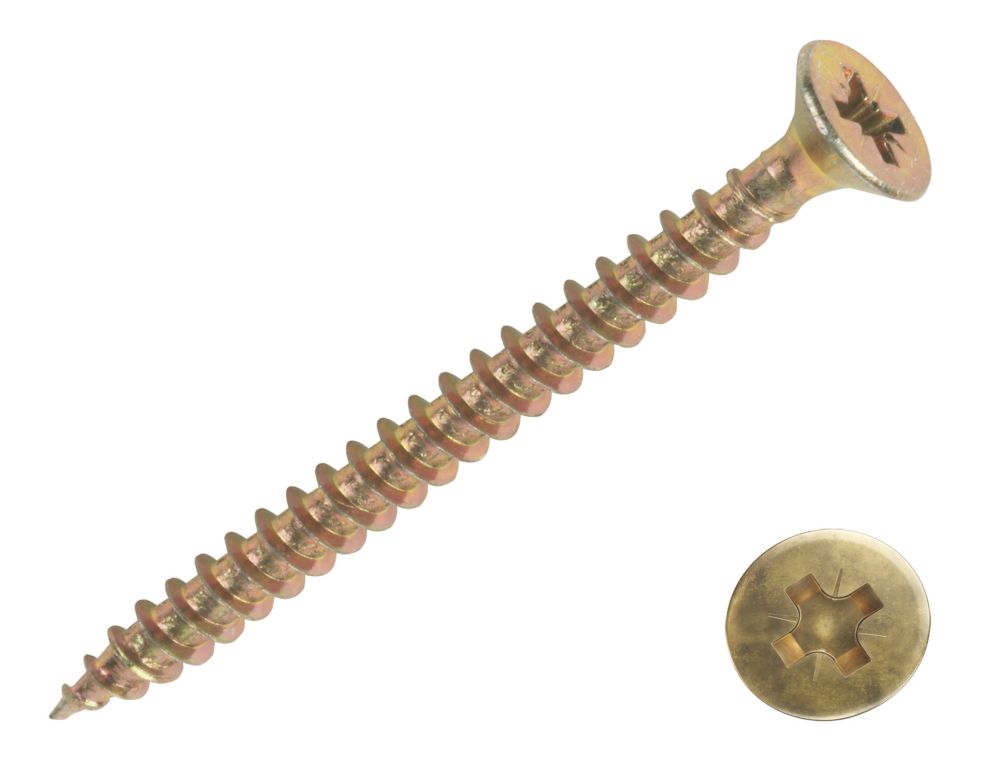 Image of Goldscrew PZ Double-Countersunk Self-Tapping Multipurpose Screws 3.5mm x 20mm 200 Pack 