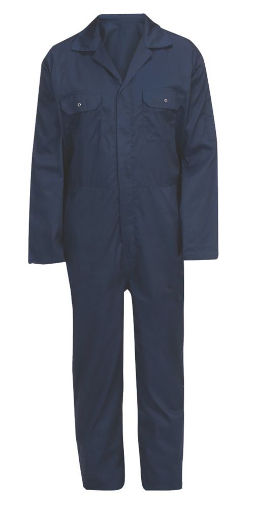 Image of General Purpose Coverall Navy Blue Medium 48 3/4" Chest 31" L 