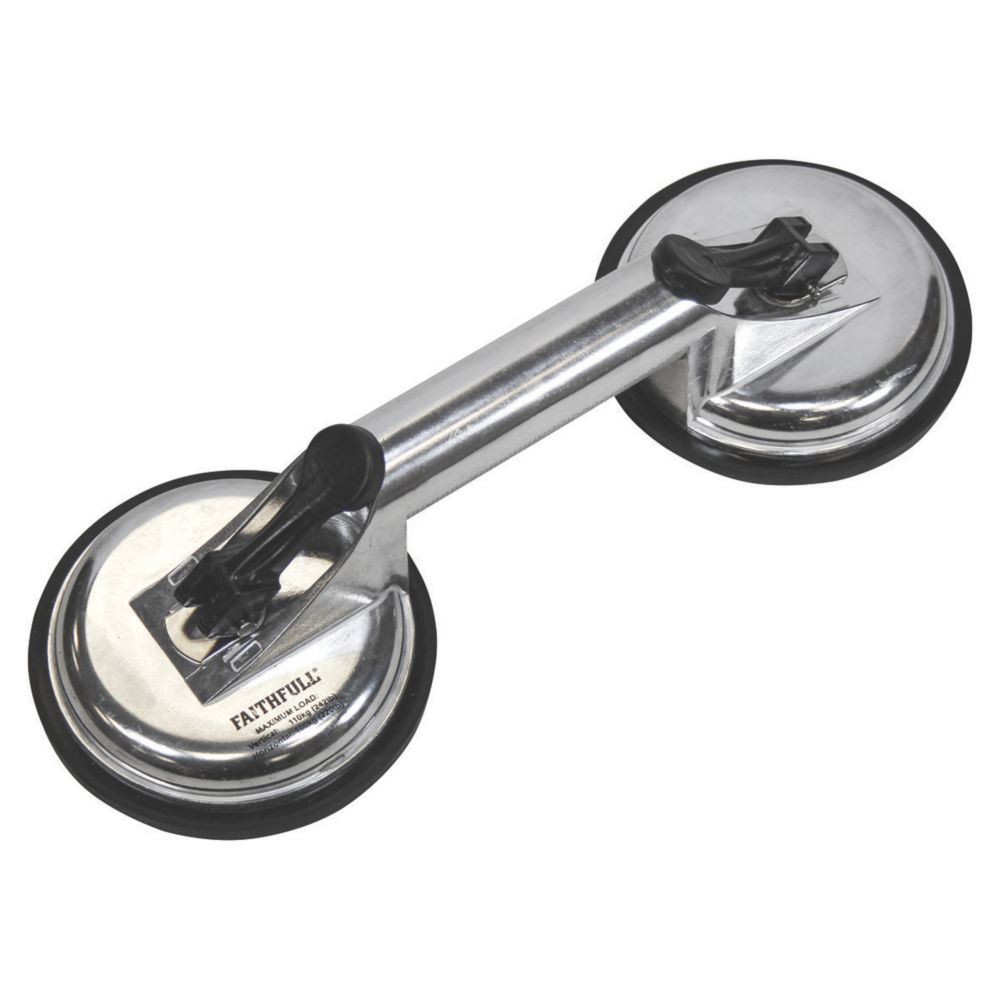 Image of Faithfull Double Cup Suction Lifter 