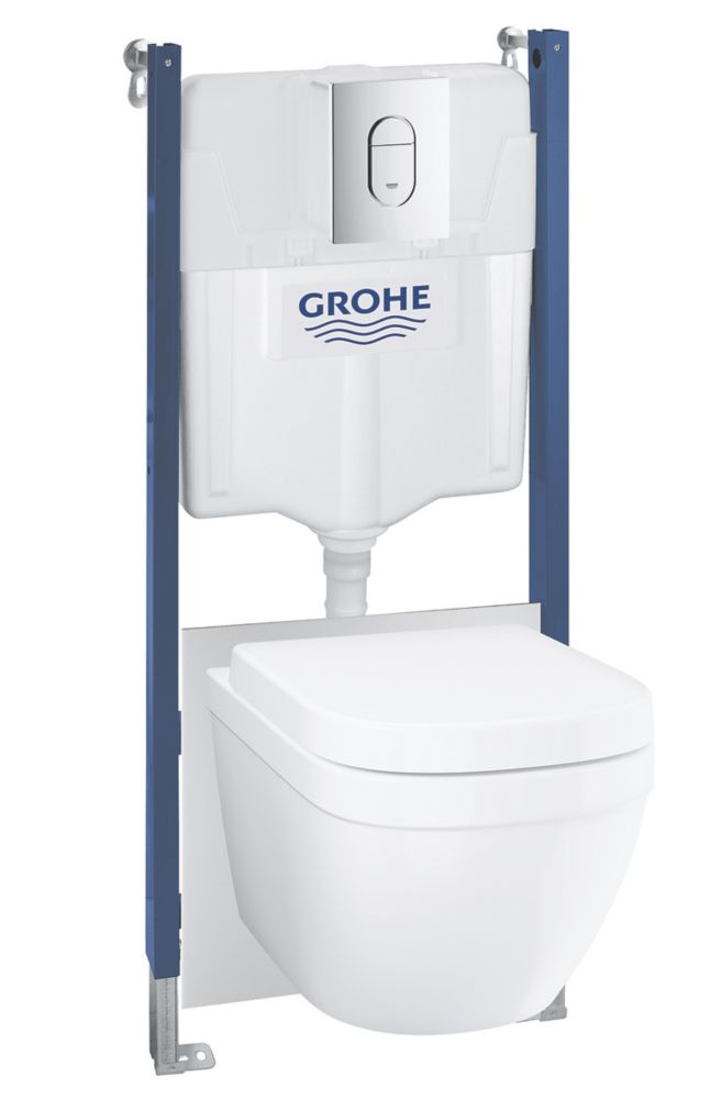 Image of Grohe Solido Euro 5in1 WC & Frame Bundle 1135mm 